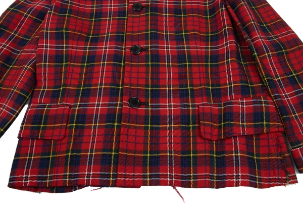 robe de chambre COMME des GARCONS Cutting Outseam Check Jacket K-166740_009