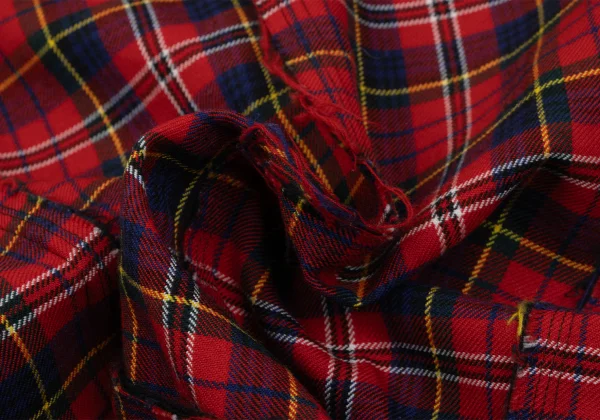 robe de chambre COMME des GARCONS Cutting Outseam Check Jacket K-166740_014