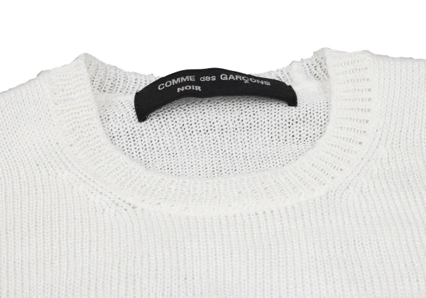 COMME des GARCONS NOIR Cropped Short Sleeved Knit Top K-166742_005