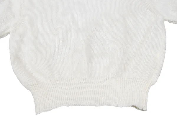 COMME des GARCONS NOIR Cropped Short Sleeved Knit Top K-166742_007