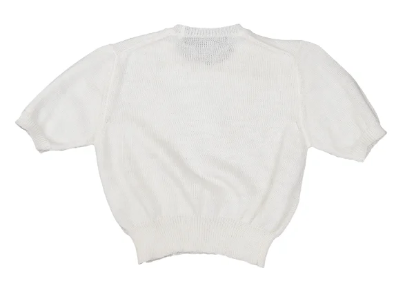 COMME des GARCONS NOIR Cropped Short Sleeved Knit Top K-166742_009