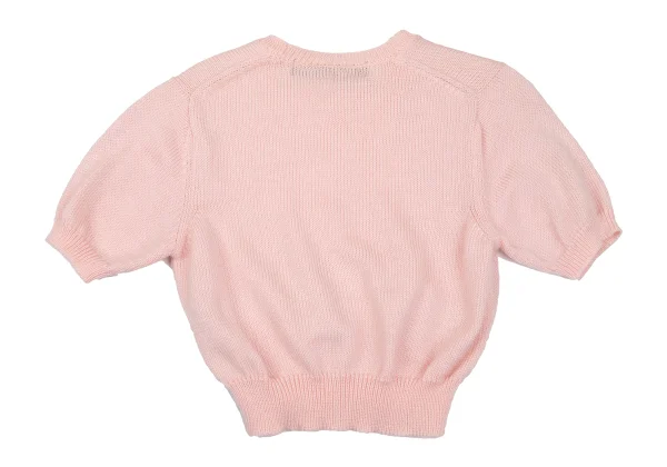 COMME des GARCONS NOIR Cropped Short Sleeved Knit Top K-166743_011