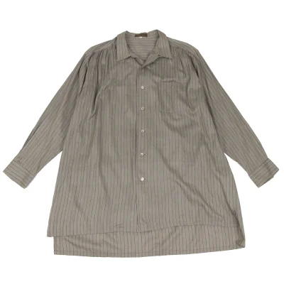 Y's for men Silk Cotton Striped Weave Shirt