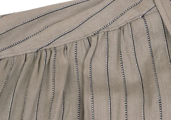 Y's for men Silk Cotton Striped Weave Shirt K-166745_005