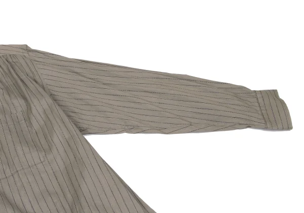 Y's for men Silk Cotton Striped Weave Shirt K-166745_006