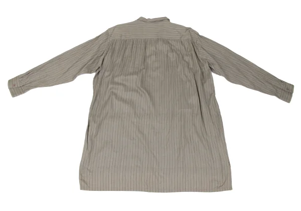 Y's for men Silk Cotton Striped Weave Shirt K-166745_011