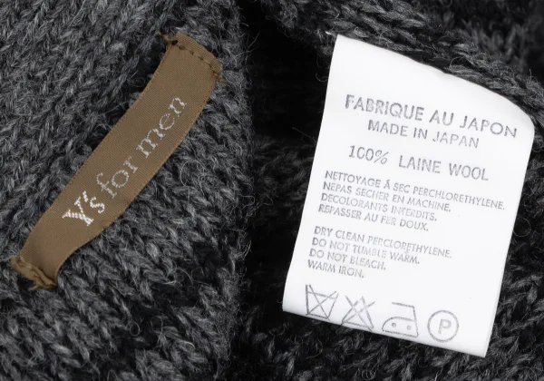 Y's for men Wool Melange Knit Cardigan K-166748_012