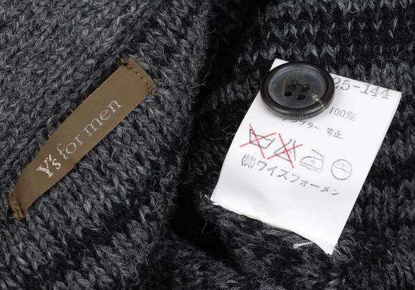 Y's for men Wool Melange Knit Cardigan K-166748_013
