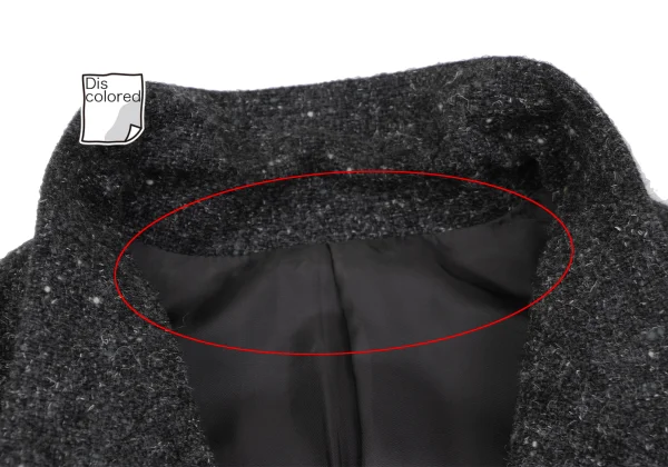 Y's Wool Nylon Tweed Tailored Jacket K-166750_004