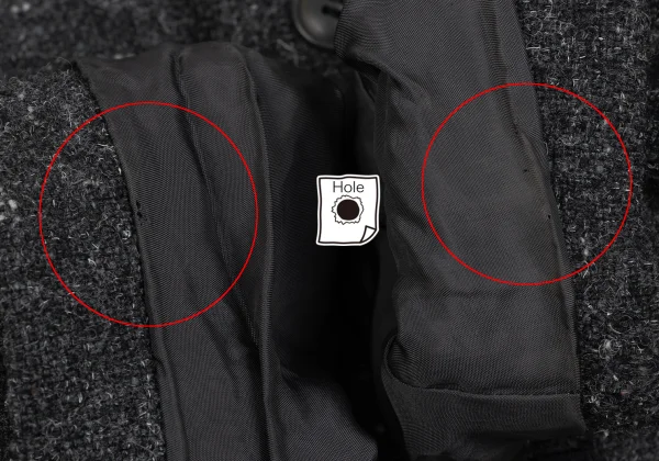 Y's Wool Nylon Tweed Tailored Jacket K-166750_010