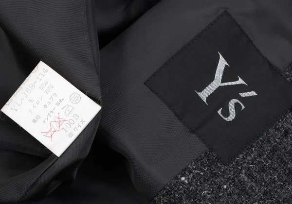 Y's Wool Nylon Tweed Tailored Jacket K-166750_020