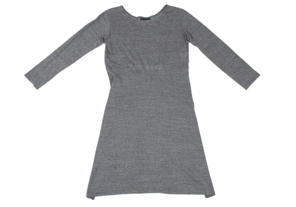 Yohji Yamamoto FEMME Rayon Blend front Long T Shirt K-166752_002