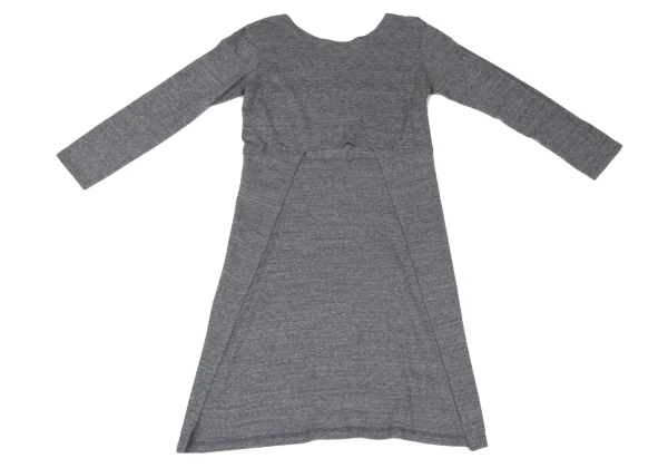 Yohji Yamamoto FEMME Rayon Blend front Long T Shirt K-166752_008