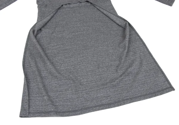 Yohji Yamamoto FEMME Rayon Blend front Long T Shirt K-166752_011