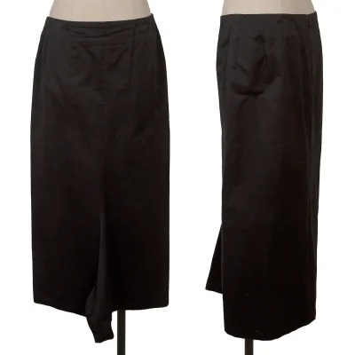Yohji Yamamoto FEMME Cotton Front Slit Skirt