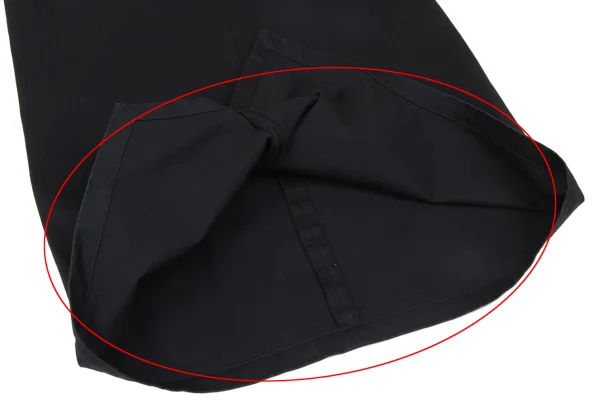 Yohji Yamamoto FEMME Cotton Front Slit Skirt K-166755_006