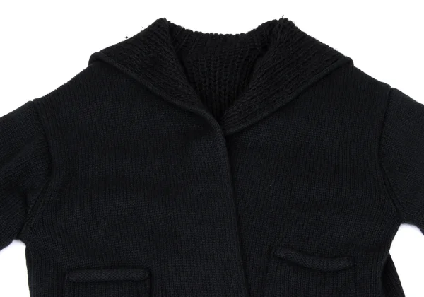 Yohji Yamamoto FEMME Alpaca Reversible Knit Jacket K-166757_004