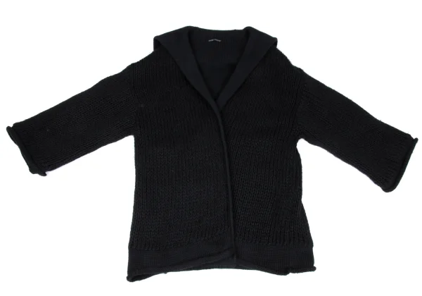 Yohji Yamamoto FEMME Alpaca Reversible Knit Jacket K-166757_011