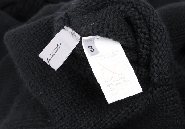 Yohji Yamamoto FEMME Alpaca Reversible Knit Jacket K-166757_015