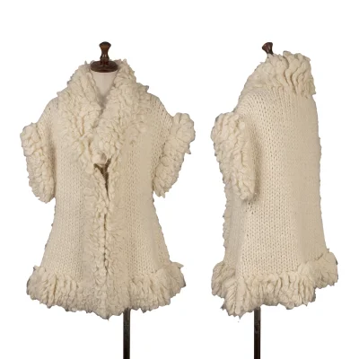 Yohji Yamamoto FEMME Loop Knit Trimmed Jacket