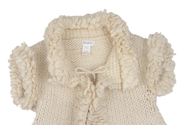 Yohji Yamamoto FEMME Loop Knit Trimmed Jacket K-166758_003