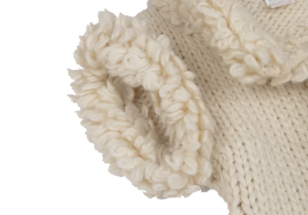 Yohji Yamamoto FEMME Loop Knit Trimmed Jacket K-166758_004