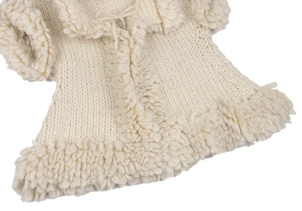 Yohji Yamamoto FEMME Loop Knit Trimmed Jacket K-166758_005