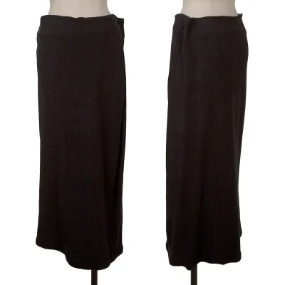 Yohji Yamamoto FEMME Wool Blend Checker Knit Skirt