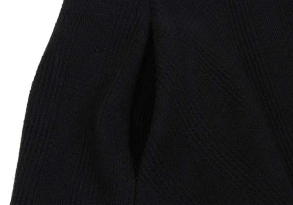 Yohji Yamamoto FEMME Wool Blend Checker Knit Jacket & Skirt K-166761_009