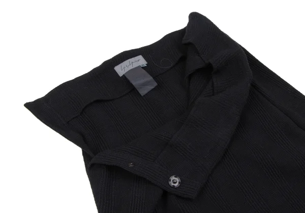 Yohji Yamamoto FEMME Wool Blend Checker Knit Jacket & Skirt K-166761_015