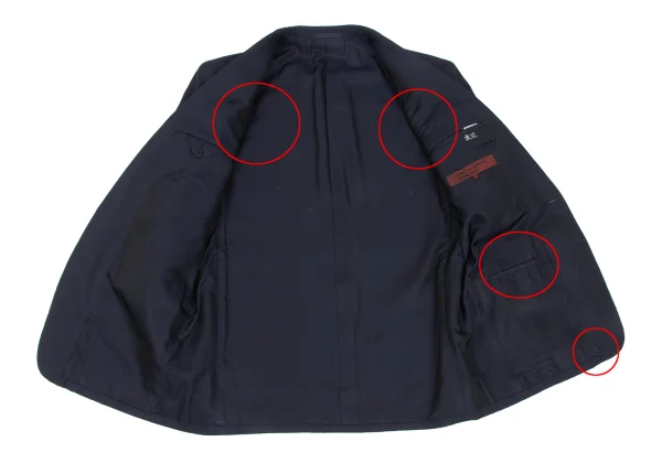 COMME des GARCONS HOMME DEUX Wool Texture Jacket K-166766_011