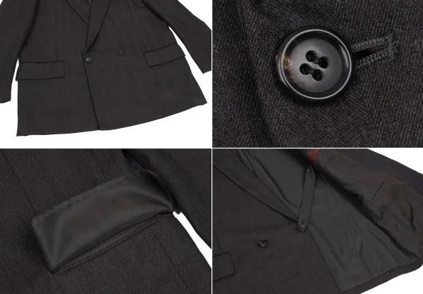 COMME des GARCONS HOMME DEUX Shadow Stripe Wool Jacket K-166767_008