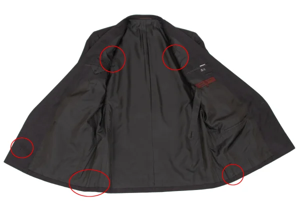 COMME des GARCONS HOMME DEUX Shadow Stripe Wool Jacket K-166767_009