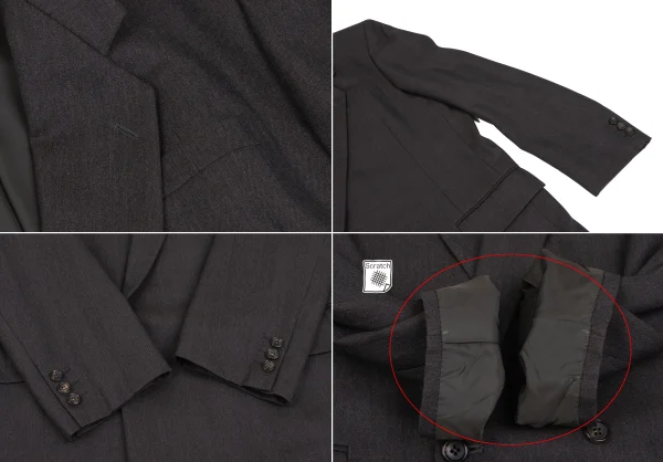 COMME des GARCONS HOMME DEUX Shadow Stripe Wool Jacket & Pants K-166769_005