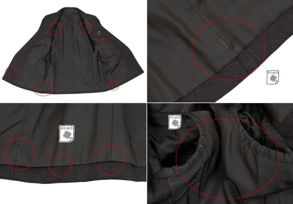 COMME des GARCONS HOMME DEUX Shadow Stripe Wool Jacket & Pants K-166769_006