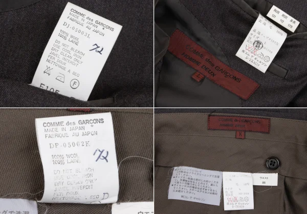 COMME des GARCONS HOMME DEUX Shadow Stripe Wool Jacket & Pants K-166769_019