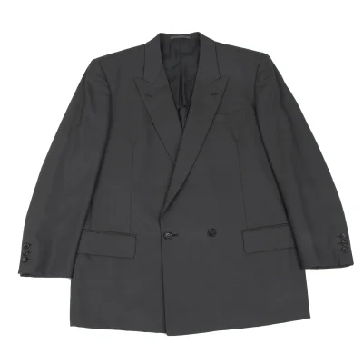 COMME des GARCONS HOMME DEUX Wool Double Breasted Jacket