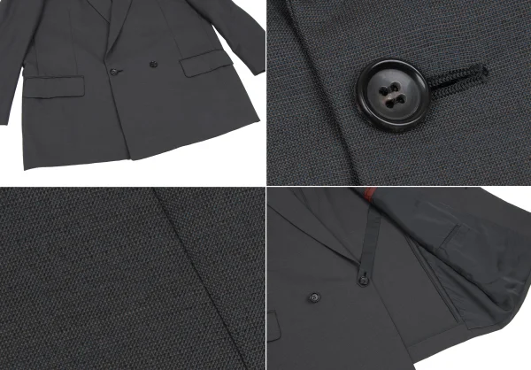 COMME des GARCONS HOMME DEUX Wool Double Breasted Jacket K-166770_007