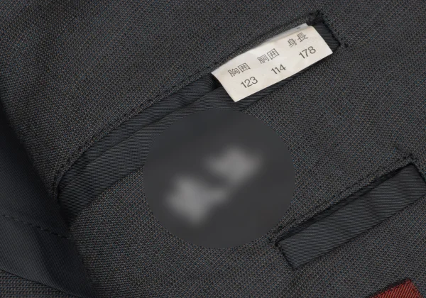 COMME des GARCONS HOMME DEUX Wool Double Breasted Jacket K-166770_009