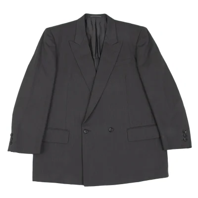 COMME des GARCONS HOMME DEUX Wool Double Breasted Jacket