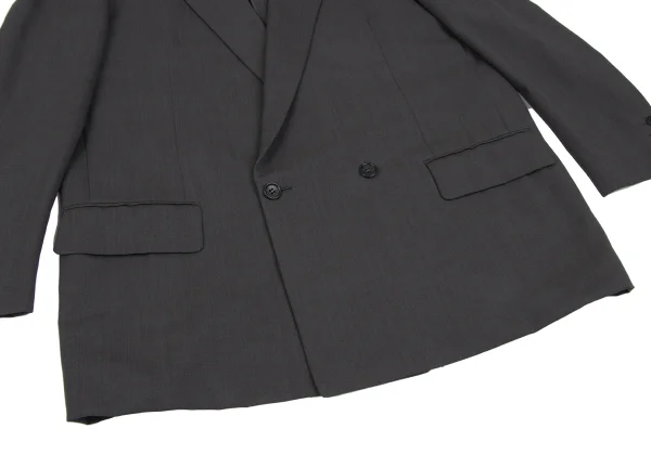 COMME des GARCONS HOMME DEUX Wool Double Breasted Jacket K-166771_007