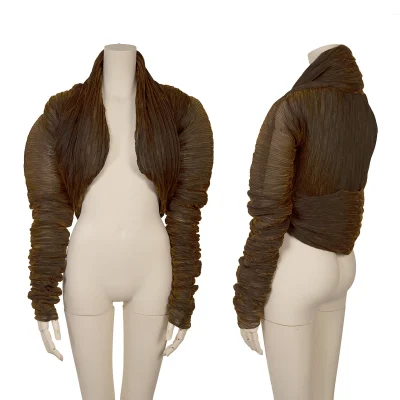 ROMEO GIGLI Poly Nylon Pleats Bolero