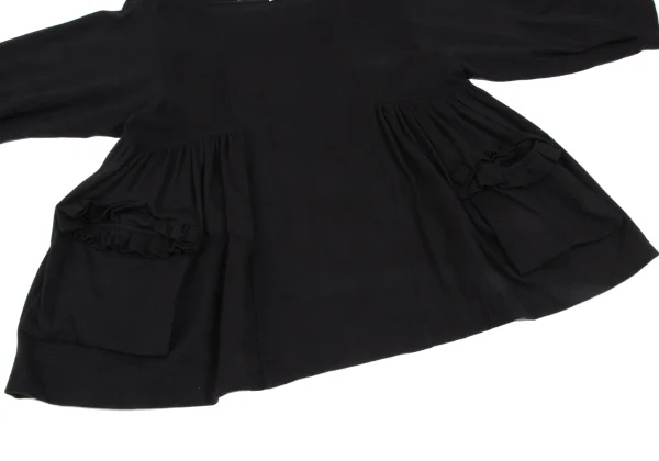 tao Frill Pocket Floral Embroidery Top K-166779_007