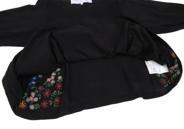 tao Frill Pocket Floral Embroidery Top K-166779_010