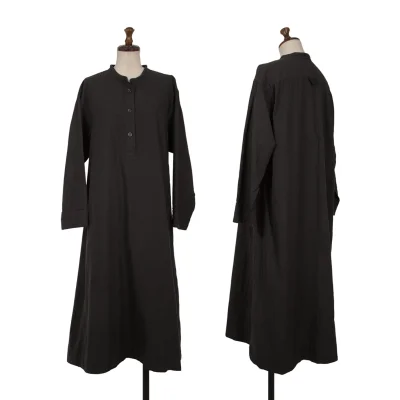 MARGARET HOWELL Pull-over Stand-collar Shirt Dress