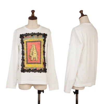 tricot COMME des GARCONS tricot Special Lace Embellished Print T-shirt