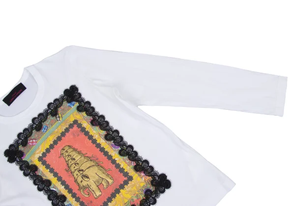 tricot COMME des GARCONS tricot Special Lace Embellished Print T-shirt K-166782_006