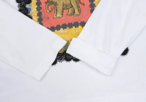 tricot COMME des GARCONS tricot Special Lace Embellished Print T-shirt K-166782_007