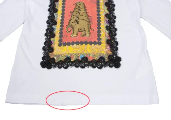 tricot COMME des GARCONS tricot Special Lace Embellished Print T-shirt K-166782_008
