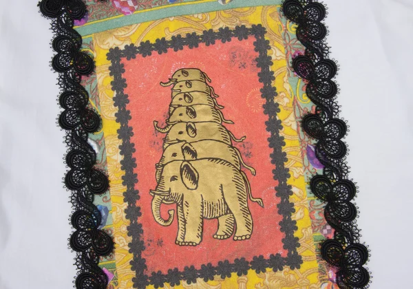 tricot COMME des GARCONS tricot Special Lace Embellished Print T-shirt K-166782_010